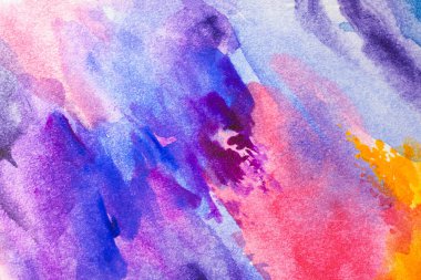 Kağıt dokusunda farklı katmanlara sahip soyut suluboya arkaplan, pembe mavi sanat