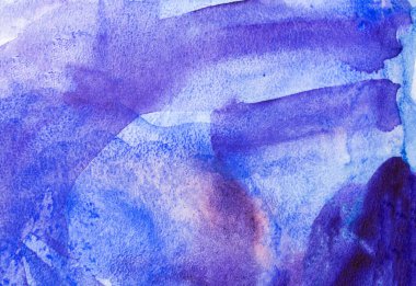 Soyut El, ıslak kağıt üzerine mavi suluboya arkaplan, yaratıcı duvar kağıdı veya tasarım için doku.