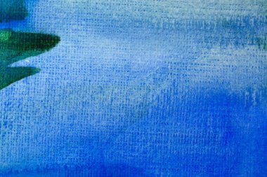 Soyut desen fırça mürekkebi arka plan akvaryum suluboya el boyası. Dekoratif mavi duvar kağıdı