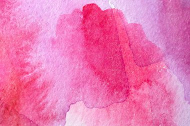 Magenta Kağıt Doku. Arka plan, pembe suluboya el çizimi