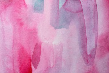 Kağıt dokusunda farklı katmanlara sahip soyut suluboya arkaplan, pembe mavi sanat