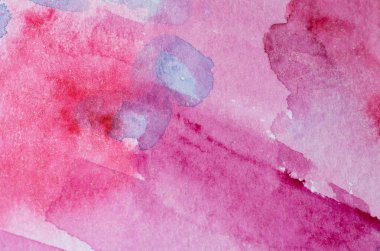 Kağıt dokusunda farklı katmanlara sahip soyut suluboya arkaplan, pembe mavi sanat