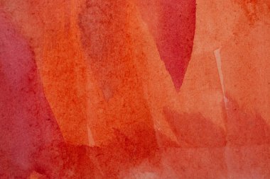 Kağıt dokusunda kırmızı suluboya boya, arkaplan tasarımı, elle boyanmış element