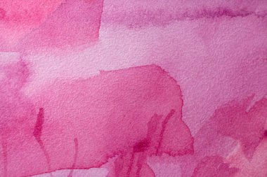 Magenta Kağıt Doku. Arka plan, pembe suluboya el çizimi