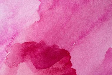 Magenta Kağıt Doku. Arka plan, pembe suluboya el çizimi