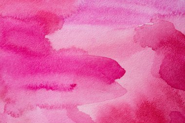 Magenta Kağıt Doku. Arka plan, pembe suluboya el çizimi