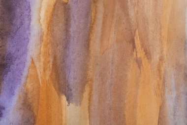 Soyut suluboya resim arka planı, doku arkaplanı. Dekoratif kahverengi duvar kağıdı. Koyu kağıdın yapısı.