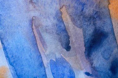 Soyut suluboya resim arka planı, doku arkaplanı. Dekoratif kahverengi duvar kağıdı. Koyu kağıdın yapısı.