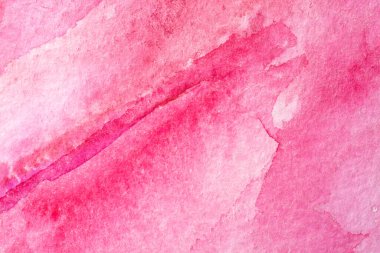 Soyut desen fırça mürekkep arkaplanı pembe kırmızı akvaryum suluboya el boyası çizimi