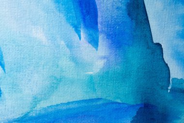 Kağıt dokusunda mavi suluboya, arkaplan tasarımı, elle boyanmış element