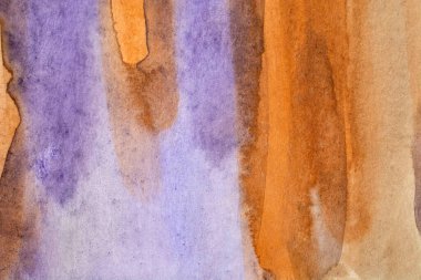 Soyut suluboya resim arka planı, doku arkaplanı. Dekoratif kahverengi duvar kağıdı. Koyu kağıdın yapısı.