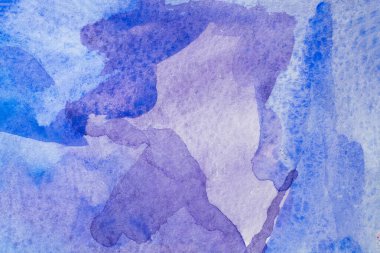 Soyut El, ıslak kağıt üzerine mavi suluboya arkaplan, yaratıcı duvar kağıdı veya tasarım için doku.