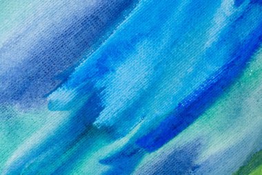 Kağıt dokusunda mavi suluboya, arkaplan tasarımı, elle boyanmış element