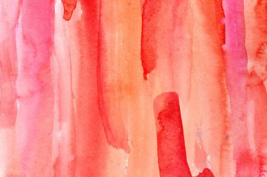 Kağıt dokusunda kırmızı suluboya boya, arkaplan tasarımı, elle boyanmış element