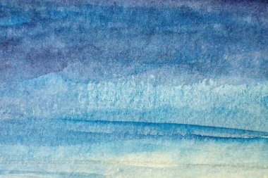 Kağıt dokusunda mavi suluboya, arkaplan tasarımı, elle boyanmış element