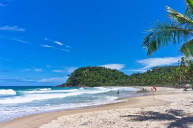 Itacare, Tropik sahil manzarası, Bahia, Brezilya, Güney Amerika