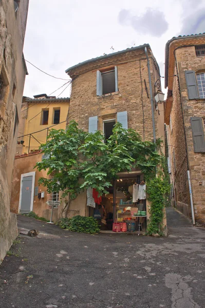 Lourmarin Provence Ban Old City Street View Franciaország Európa — Stock Fotó