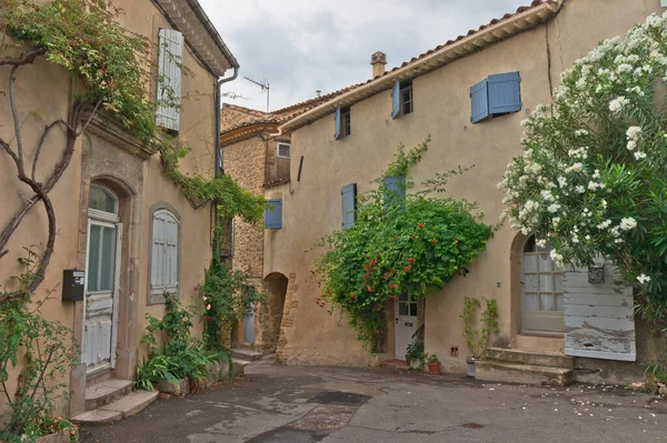 Lourmarin Provence Ban Old City Street View Franciaország Európa — Stock Fotó