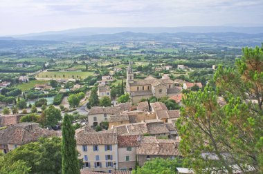 Bonnieux in Provence, Old city panoramic view, France, Europe