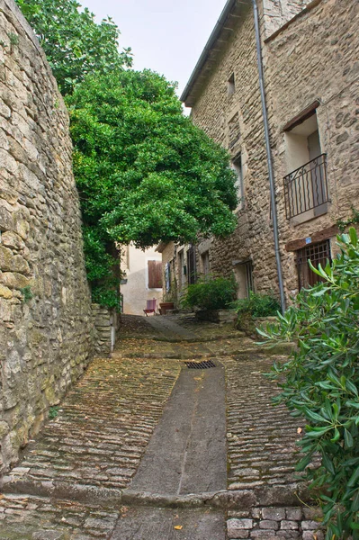 Bonnieux Provence Ban Old City Street View Franciaország Európa — Stock Fotó