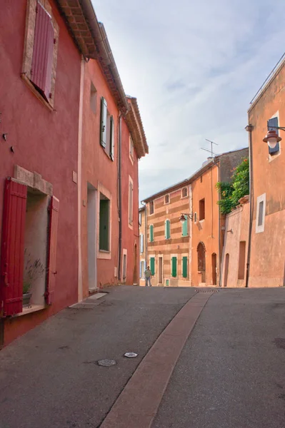 Roussillon Provence Ban Old City Street View Franciaország Európa — Stock Fotó