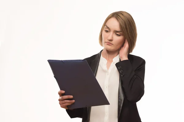 Nervous girl — Stock Photo, Image