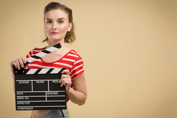 Indústria cinematográfica do trabalhador — Fotografia de Stock