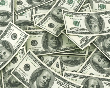 ampul bir dolar sarılmış. Tasarruf fikirler kavramı. 3D çizim