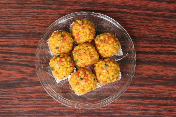 Lahodné Boondi Ladoo — Stock fotografie