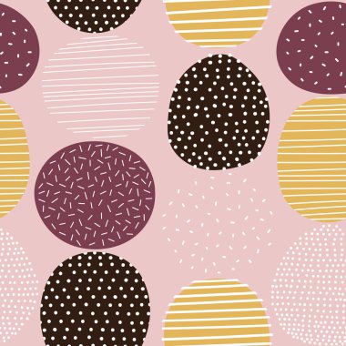 Dikişsiz stilize grafik desen