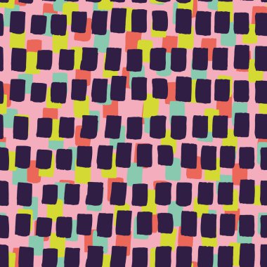 Multicolored painted seamless pattern