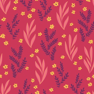 basit çiçek desenle