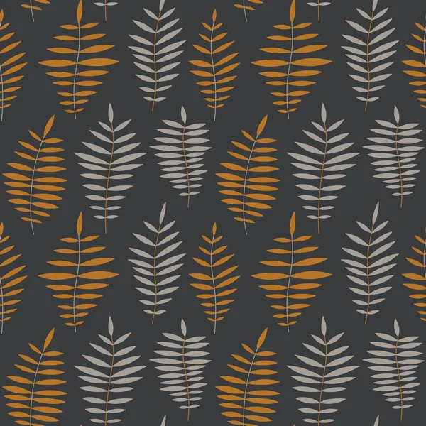 Textura abstracta con hojas de helecho — Vector de stock