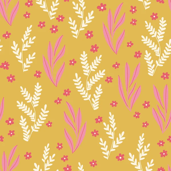 Simple pattern with flowers — Stock Vector
