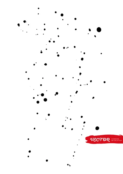 Black ink vector splatters — Stock Vector