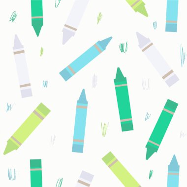 desen renkli boya kalemi ile