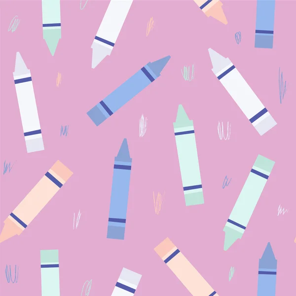 Modèle avec des crayons colorés — Image vectorielle
