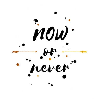 tipografik motivasyon posteri 