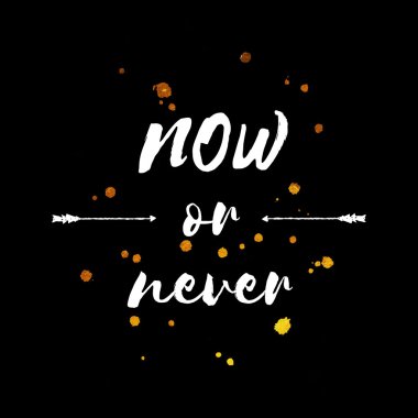 tipografik motivasyon posteri 