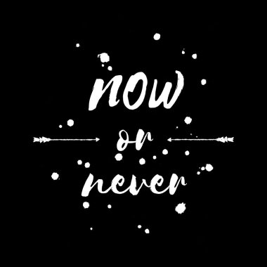 tipografik motivasyon posteri 