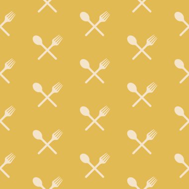 Kaşık ve çatal ile desen