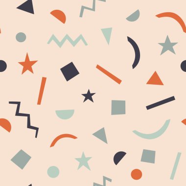 geometrik renkli desen