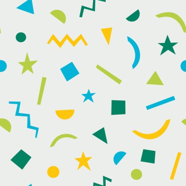 geometrik renkli desen