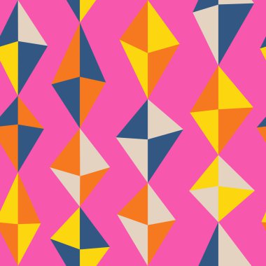geometrik renkli desen