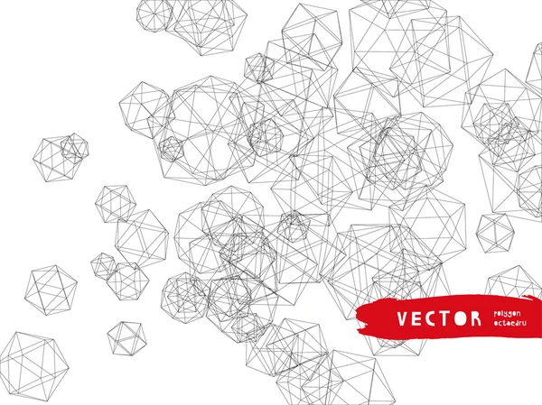 Abstraktní pozadí s elegantní linie — Stockový vektor