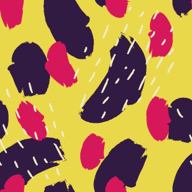 Desen fırça darbeleriyle