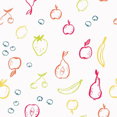 Meyveler pürüzsüz desen