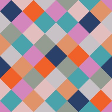 Dikişsiz desen geometrik kareler