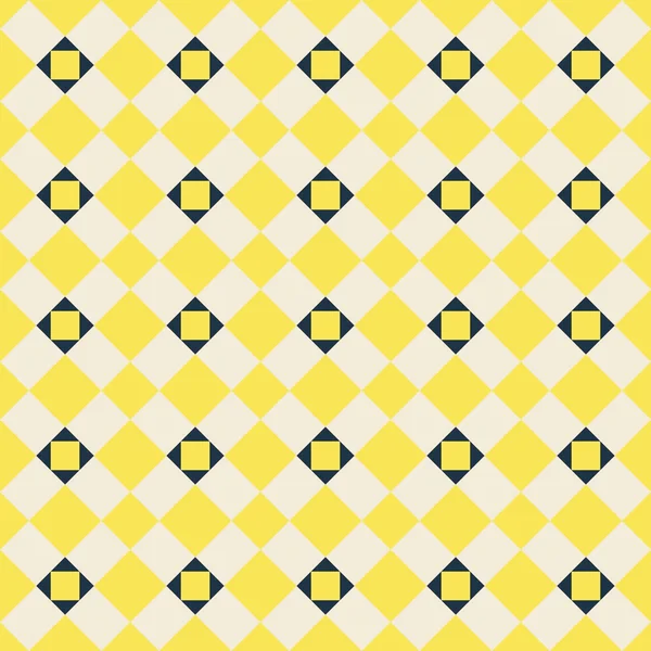Yellow geometric seamless pattern — Stock Vector