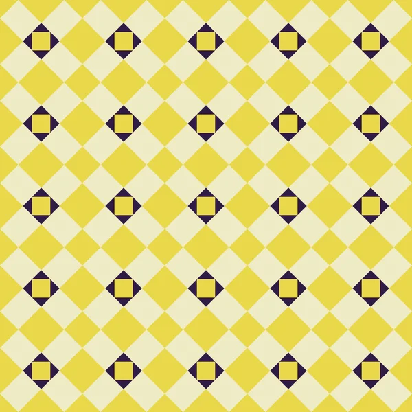 Yellow geometric seamless pattern — Stock Vector